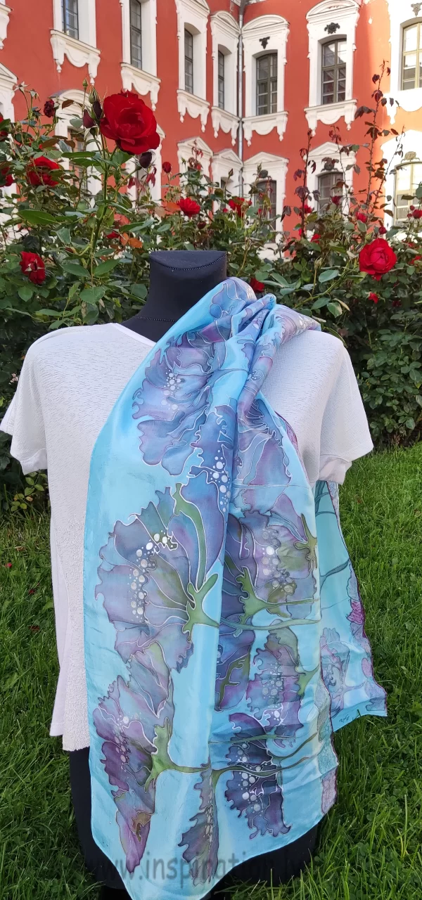 silk scarves 021 (1) DANCE OF THE POPPIES