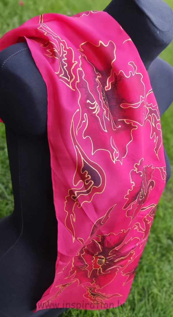 silk scarves 023 (10) платок женский