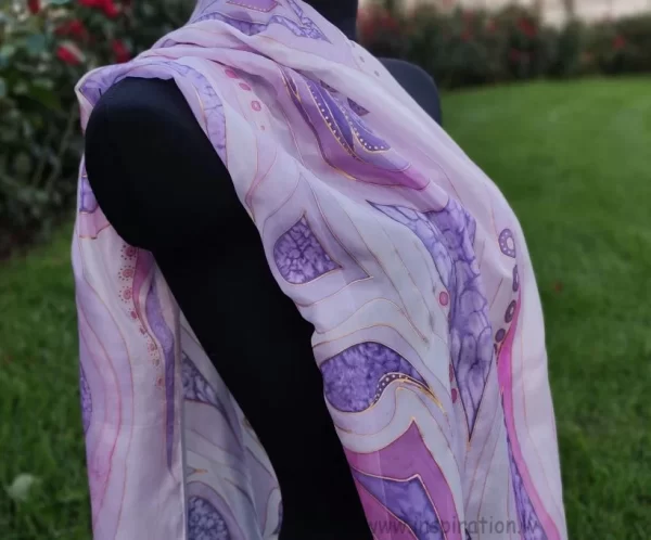 silk scarves 030 (820) Платок ручной работы для женщин